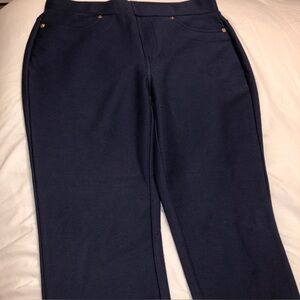 Michael Kors Navy Blue Pull-On Ponte Leggings